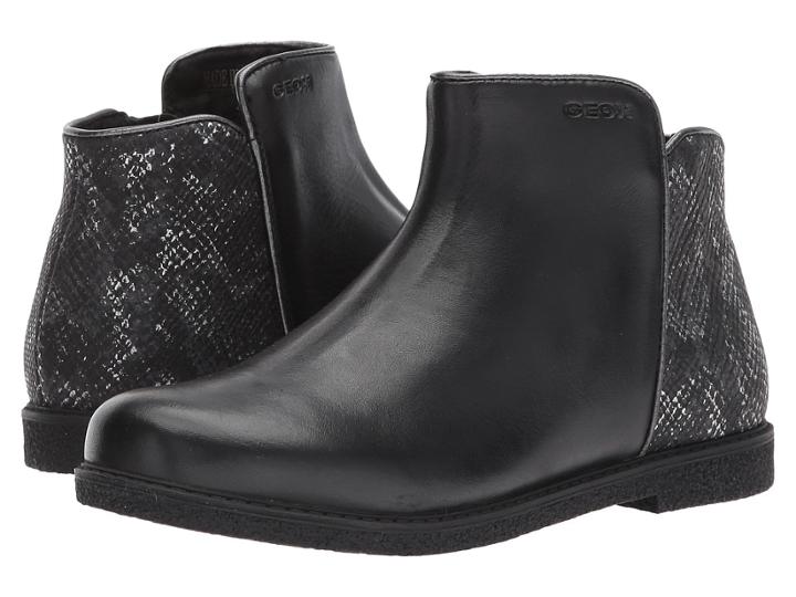 Geox Kids Jr Shawntel Girl 2 (little Kid/big Kid) (black) Girl's Shoes