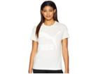 Puma Classics Logo Tee (white/heather) Women's T Shirt