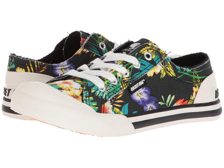 Rocket Dog Jazzin (black Jungle Bloom) Women's Lace Up Casual Shoes