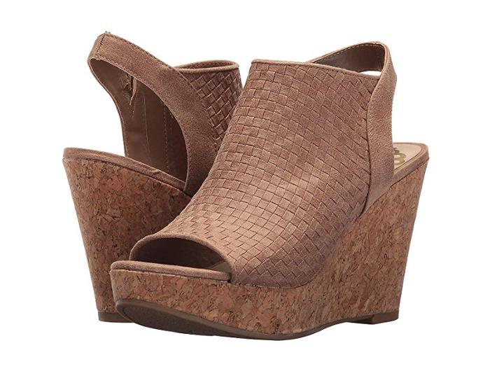 Fergalicious Rasta (nude) Women's Wedge Shoes