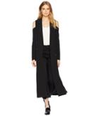Romeo & Juliet Couture Cold Shoulder Long Blazer (black) Women's Jacket