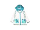 Urban Republic Kids Transparent Raincoat With Sequins (little Kids/big Kids) (aqua) Girl's Coat