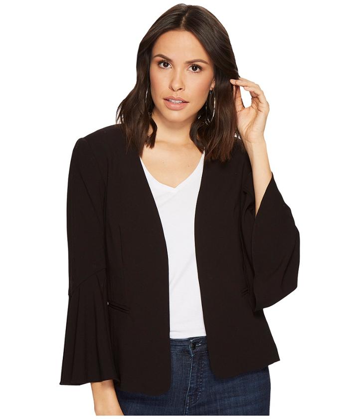 Kensie Stretch Crepe Blazer Ks1k2270 (black) Women's Jacket