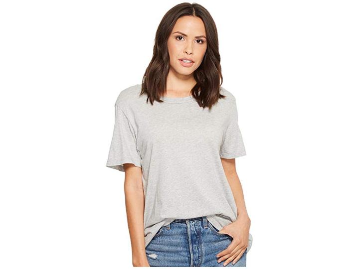 Michael Stars Essential Crew Neck Tee (heather Grey) Women's Clothing