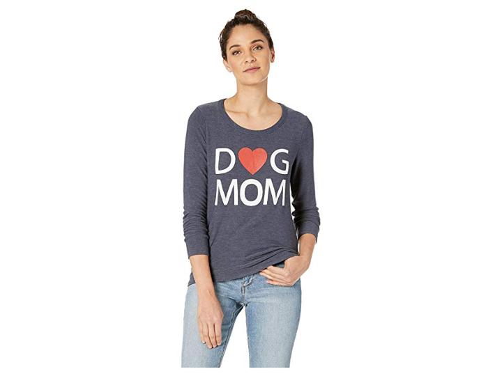 Chaser Dog Mom Cozy Knit Long Sleeve Pullover (avalon) Women's Long Sleeve Pullover