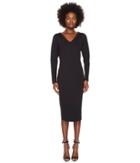 Escada Sport Diamonda Long Sleeve Dress (black) Women's Dress