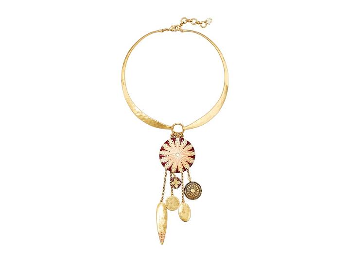 Lucky Brand Statement Charm Necklace (gold) Necklace