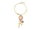 Lucky Brand Statement Charm Necklace (gold) Necklace