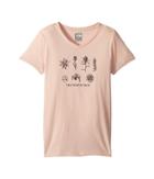 The North Face Kids Short Sleeve Bottle Source Tee (little Kids/big Kids) (evening Sand Pink/weathered Black) Girl's T Shirt