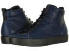 Ecco Soft 8 High Top (indigo 5/black) Men's Lace Up Casual Shoes