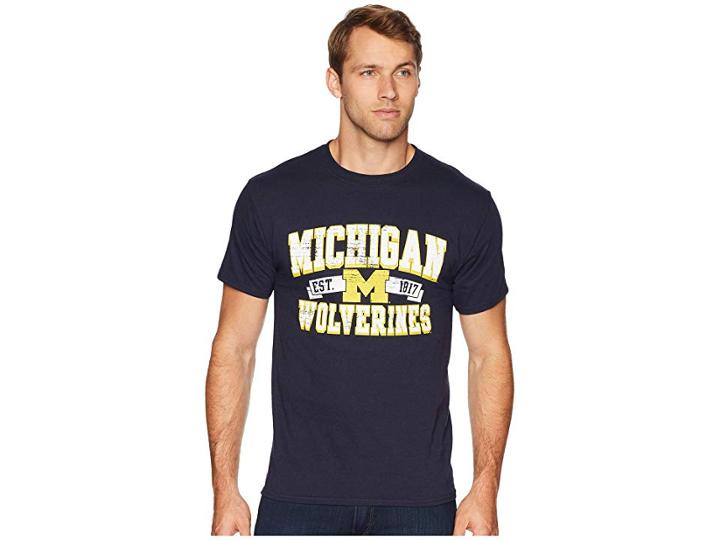 Champion College Michigan Wolverines Jersey Tee (navy 1) Men's T Shirt
