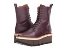 Clergerie Berenice (aubergine Leather Calf) Women's Lace-up Boots