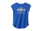 Nike Kids Sparkle This Modern Short Sleeve Tee (toddler) (ink) Girl's T Shirt