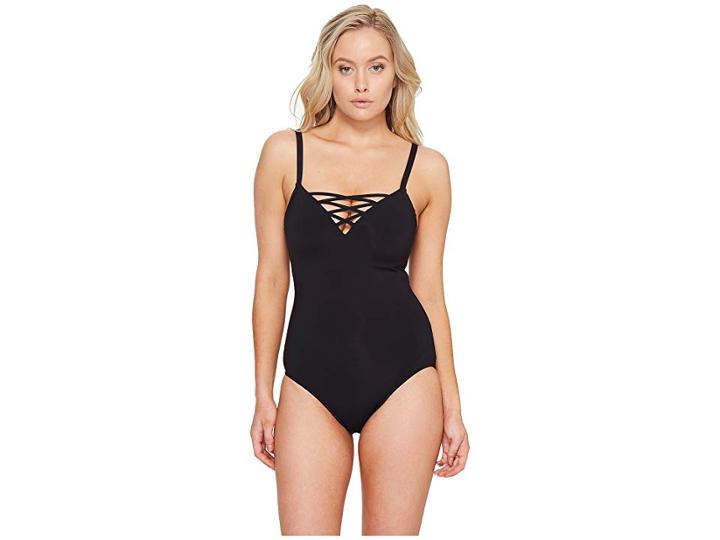 Seafolly Active Dd Maillot (black) Women's Swimwear