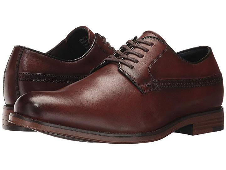 Dockers Albury Plain Toe Oxford (whiskey Polished Full Grain) Men's Shoes