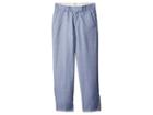 Calvin Klein Kids Striated Sharkskin Pants (big Kids) (medium Blue) Boy's Casual Pants