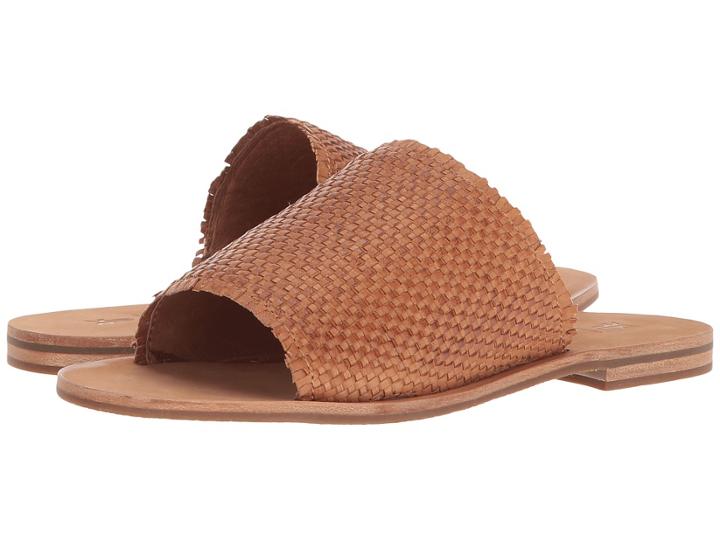 Frye Riley Woven Slide (tan) Women's Sandals