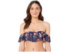 Roxy Love And Karma Regular Tube Band Top (medieval Blue Garden Lily) Women's Swimwear