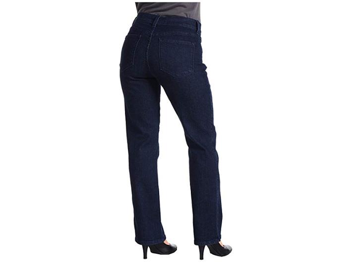Nydj Petite Petite Marilyn 5-pocket Slim Leg Denim Pant (blue Black) Women's Jeans
