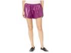 Juicy Couture Juicy Logo Nylon Shorts (purple Orchid/lavender) Women's Shorts