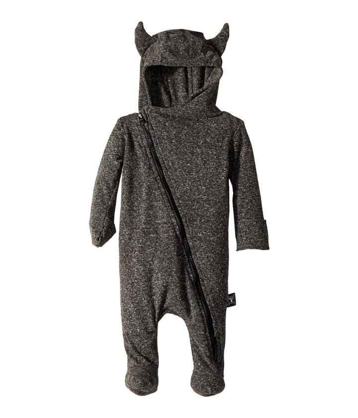Nununu Viking Footed Overall (infant) (charcoal) Boy's Overalls One Piece