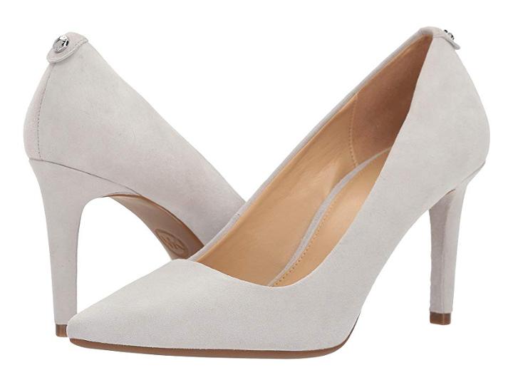 Michael Michael Kors Dorothy Flex Pump (aluminum Kid Suede) Women's Shoes