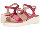 Johnston & Murphy Clara (red Crinkle Patent Leather) Women's Sandals