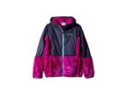 Columbia Kids Fluffy Fleecetm Hybrid Full Zip (little Kids/big Kids) (bright Plum/nocturnal/atoll) Girl's Fleece