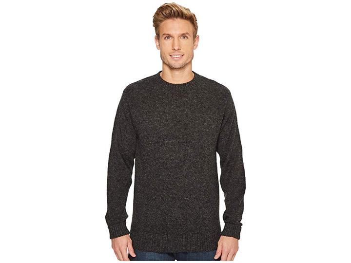 Pendleton Shetland Crew Sweater (black Heather) Men's Sweater