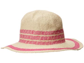 San Diego Hat Company Pbf7311os Fedora W/ Pop Color Stripes (pink) Caps