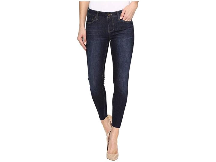 Liverpool Alec Crop Raw Hem Vintage Super Comfort Stretch Denim In Vintage Super Dark (vintage Super Dark) Women's Jeans