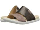 Ecco Damara Slide Sandal Ii (licorice/deep Taupe Cow Leather/nubuck) Women's Sandals