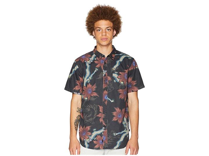 Globe Vault Short Sleeve Shirt (vintage Black) Men's Clothing