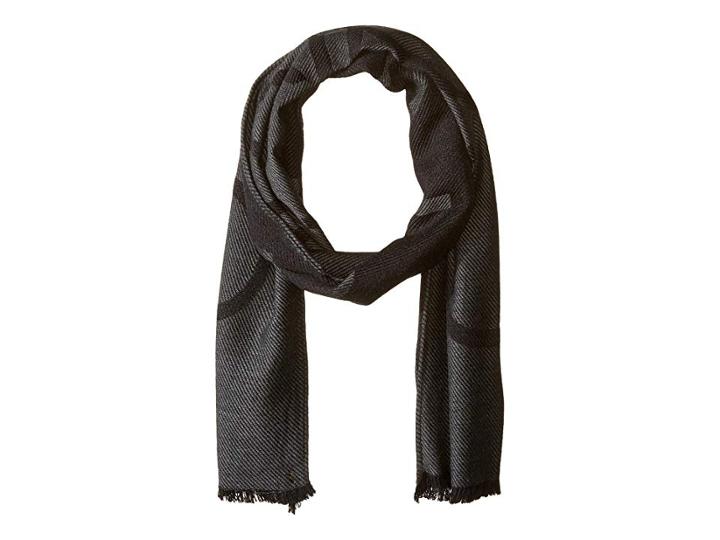 Calvin Klein Woven Twill Logo Scarf (charcoal) Scarves