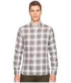 Todd Snyder Linen Check Shirt (black/grey) Men's Clothing
