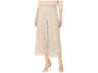 Eci Floral Lace W/ Gold Glitter Pants (blush) Women's Casual Pants