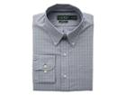 Lauren Ralph Lauren Classic Fit Non Iron Stretch Poplin Dress Shirt (pastel Blue/beige) Men's Long Sleeve Button Up