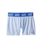 Nike Kids Dry Short (little Kids/big Kids) (royal Tint/white/light Racer Blue) Girl's Shorts