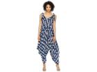 Miss Me V-neck Cami Jumpsuit (navy) Women's Jumpsuit & Rompers One Piece