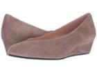 French Sole Cubic Wedge Heel (mushroom Suede) Women's Shoes