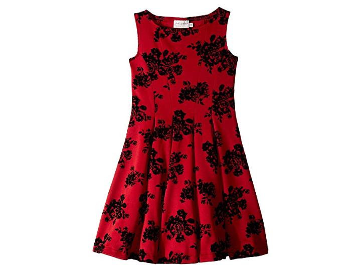 Fiveloaves Twofish Adore Fit N Flare Dress (big Kids) (red) Girl's Dress
