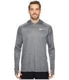Nike Dry Running Hoodie (gunsmoke/heather) Men's Sweatshirt