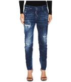 Dsquared2 Cool Girl Stitched And Distressed Jeans In Blue (blue) Women's Jeans