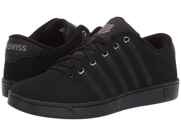 K-swiss Court Pro Ii Cmf (black/charcoal) Men's Lace Up Casual Shoes