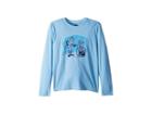 Life Is Good Kids Jake And Rocket Acoustic Crusher T-shirt Long Sleeve (little Kids/big Kids) (carolina Blue) Boy's Long Sleeve Pullover