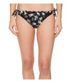 La Blanca Petal Pusher Tie Side California Hipster (black/white) Women's Swimwear