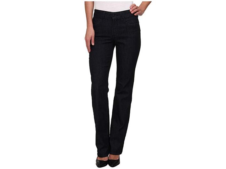 Nydj Hayley Straight Tonal In Dark Enzyme (dark Enzyme) Women's Jeans