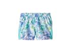 Nike Kids Rainbow Wash 10k Shorts (little Kids) (light Aqua) Girl's Shorts