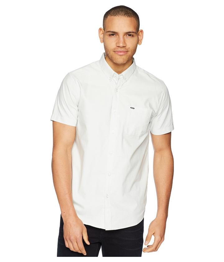 Rip Curl Ourtime Short Sleeve Shirt (ice) Men's Short Sleeve Button Up