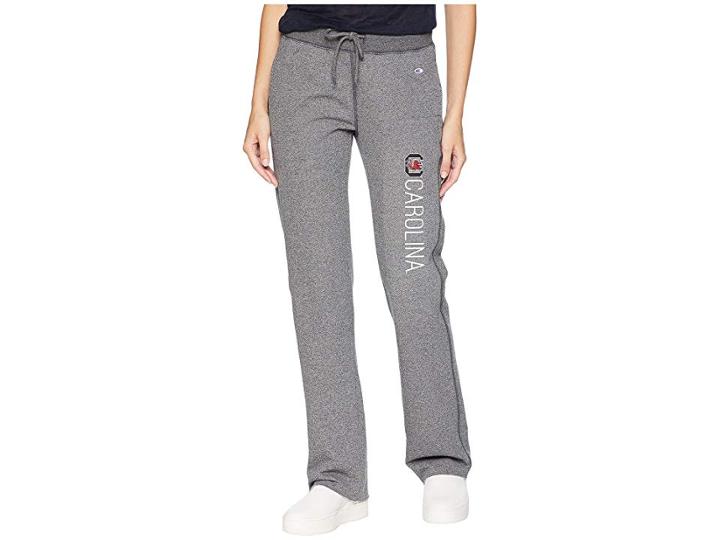 Champion College South Carolina Gamecocks University Fleece Open Bottom Pants (granite Heather) Women's Casual Pants